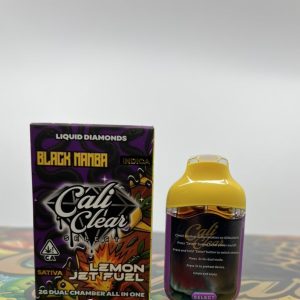 cali clear black mamba x lemon jet fuel disposable dual chamber